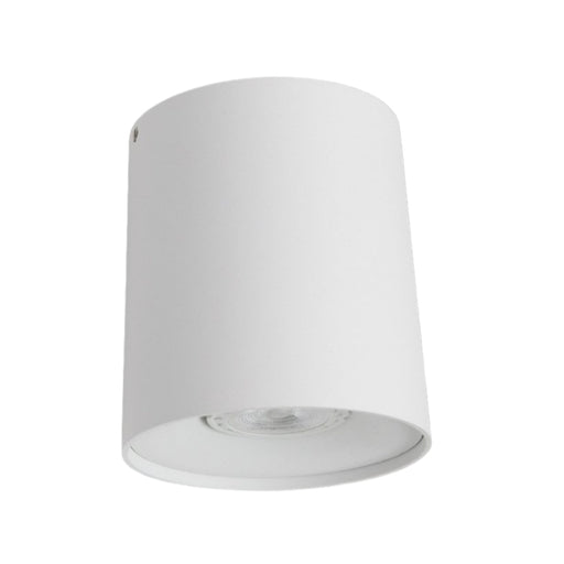 Solo Barrel Black | White Fixed Round GU10 Surface Mounted Down Light - Lighting.co.za