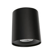 Solo Barrel Black | White Fixed Round GU10 Surface Mounted Down Light - Lighting.co.za