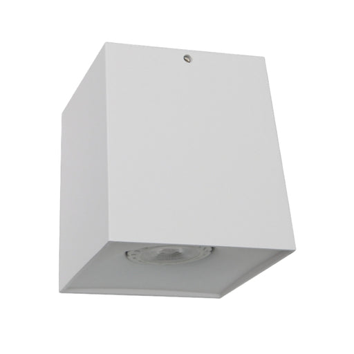 Solo Square Black | White Fixed GU10 Surface Mounted Down Light - Lighting.co.za