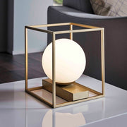 Vallaspra 4 Light Satin Gold And White Glass Pendant Light - Lighting.co.za