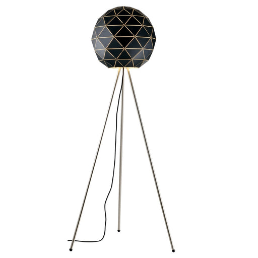 Vicky White Or Black Laser Cut Metal Floor Lamp - Lighting.co.za