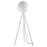 Vicky White Or Black Laser Cut Metal Floor Lamp - Lighting.co.za