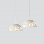 Floro White Facet Dome Pendant Light - Lighting.co.za