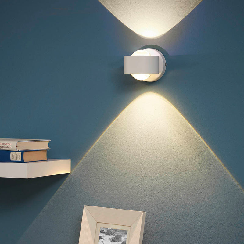 Ono White Up Down LED Wall Light - Lighting.co.za