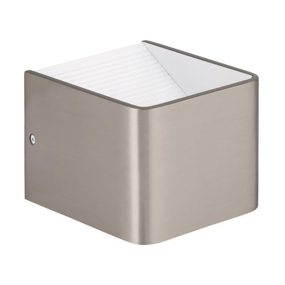 Sania Cube Satin Chrome Up Down LED Wall Light - Lighting.co.za