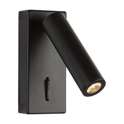 Ellia Black LED Bedside Reading Wall Light - Lighting.co.za