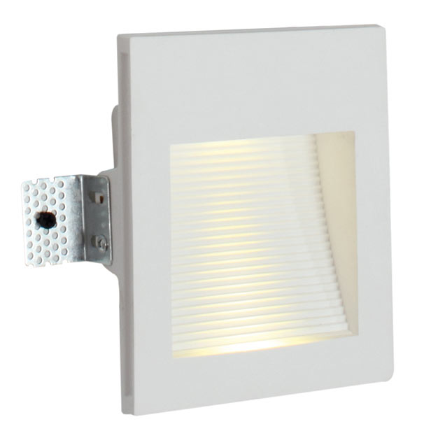 Gypsum 1W LED Square Recessed Wall Light 2 Options - Lighting.co.za
