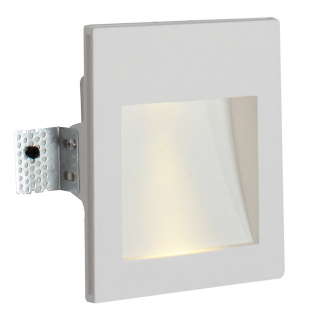 Gypsum 1W LED Square Recessed Wall Light 2 Options - Lighting.co.za