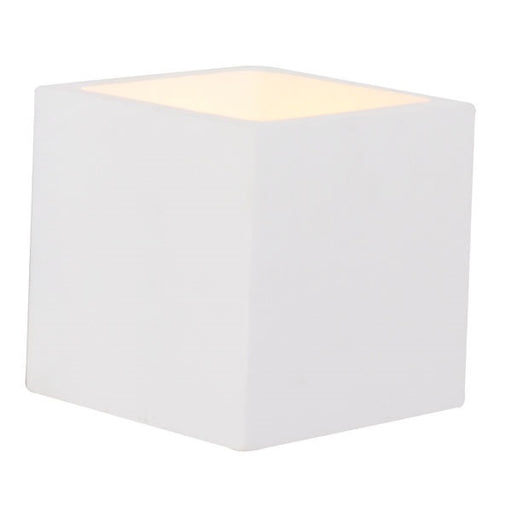 Cube Indoor White Gypsum Wall Light - Lighting.co.za