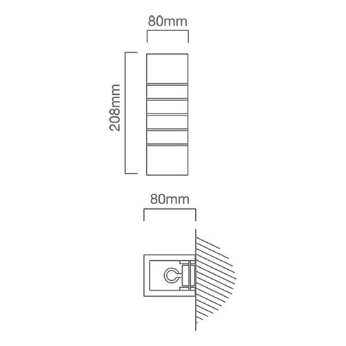 Gypsum White Vertical Wall Light - Lighting.co.za