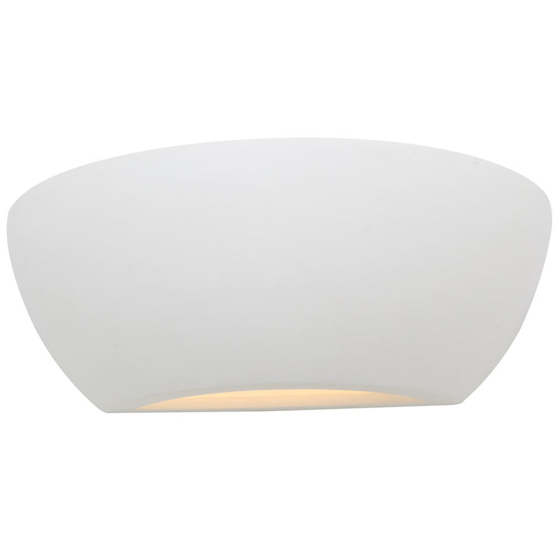Gypsum White Half Round Wall Light 2 Options - Lighting.co.za