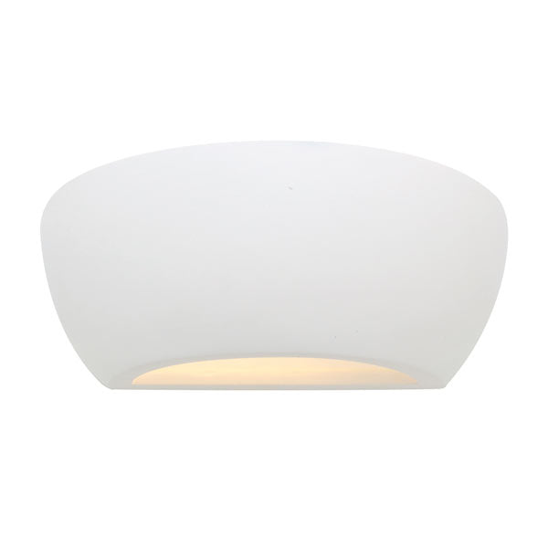 Gypsum White Half Round Wall Light 2 Options - Lighting.co.za