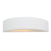 Gypsum White Half Round Single Or Tiered Wall Light - Lighting.co.za
