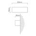 Gypsum White Rectangular Brick Wall Light 2 Sizes - Lighting.co.za
