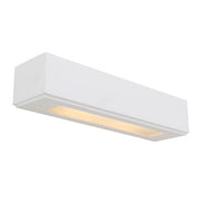 Gypsum White Rectangular Brick Wall Light 2 Sizes - Lighting.co.za