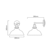 Kimbal Farmstyle Clear Glass And Brass Wall Light - Lighting.co.za