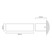 Lily White 12W | 15W LED Wall Light 2 Sizes - Lighting.co.za