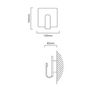 Power On LED Round Or Square White Wall Light - Lighting.co.za
