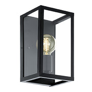 Charterhouse Black And Clear Glass Wall Light - Lighting.co.za