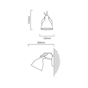 Priddy Black Wall Light - Lighting.co.za