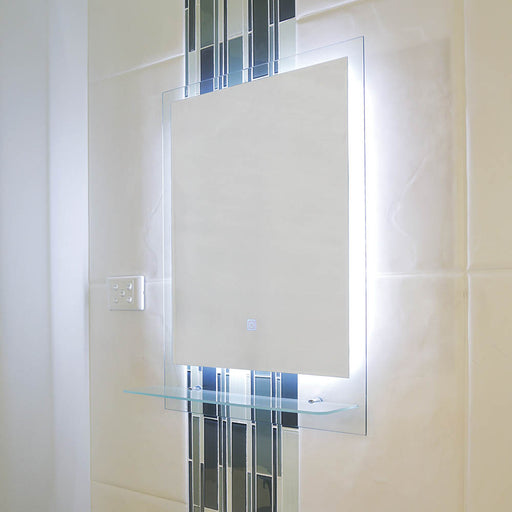 Ariana Rectangular LED Bathroom Mirror Wall Light with Shelf - Lighting.co.za