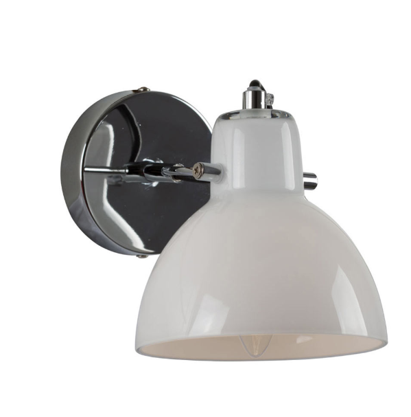 Siena White Or Copper Glass Shade Wall Light - Lighting.co.za