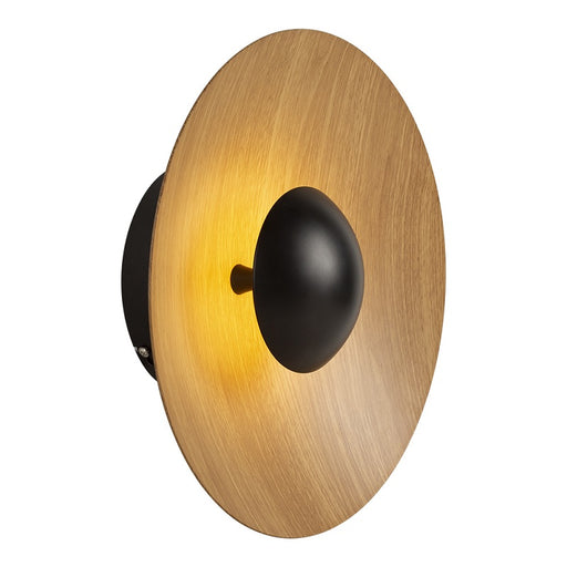 Oden LED Black And Wood Grain Wall Light 2 Sizes - Lighting.co.za