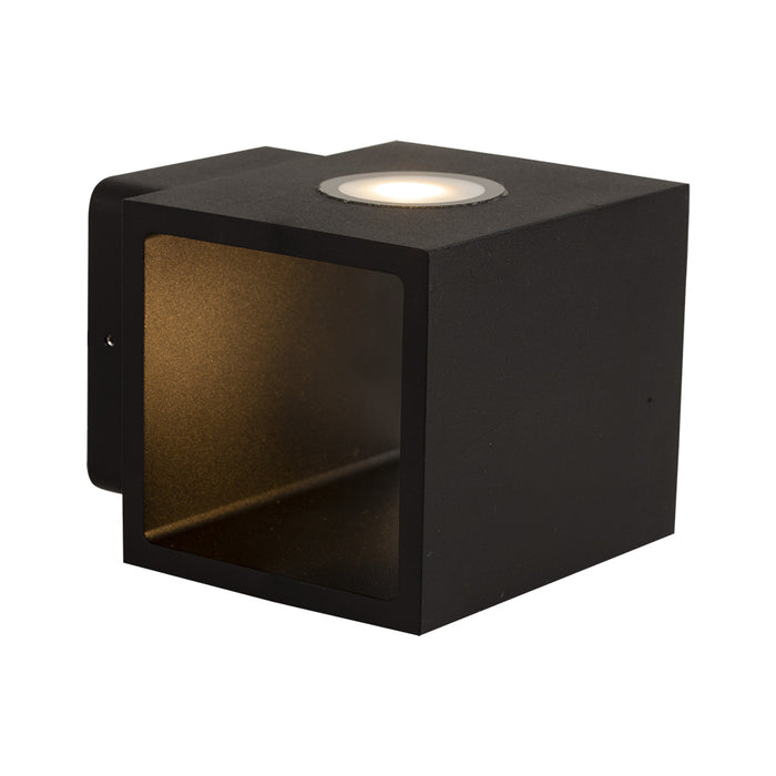 Cube Black Or White 14 Watt LED Wall Light - Lighting.co.za
