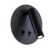 Noe Round LED Bedside Reading Wall Light With Back Light - Lighting.co.za