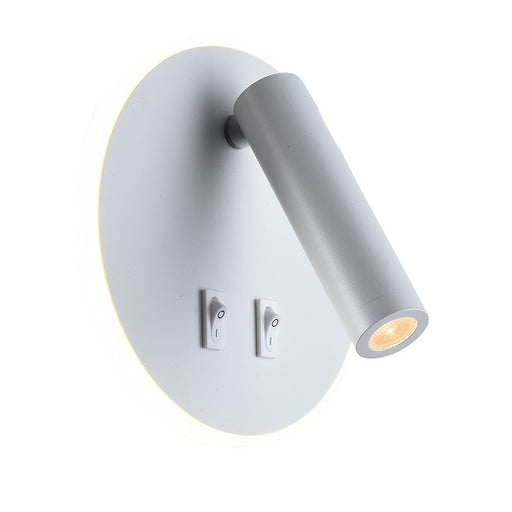 Noe Round LED Bedside Reading Wall Light With Back Light - Lighting.co.za