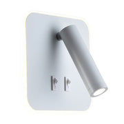 Noe Square LED Bedside Reading Wall Light With Back Light - Lighting.co.za