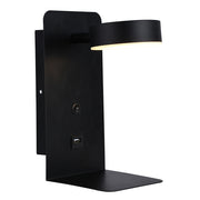 Monaco Black Or White LED Bedside Reading Wall Light with USB - Lighting.co.za
