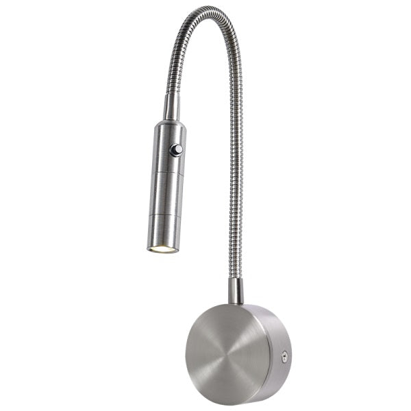 Loft 3W LED Chrome Or Black Adjustable Bedside Reading Wall Light - Lighting.co.za
