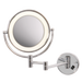 Vela Chrome Magnifying Bathroom Mirror Wall Light - Lighting.co.za