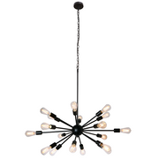 Supernova Bronze Or Black 18 Light Pendant Light - Lighting.co.za
