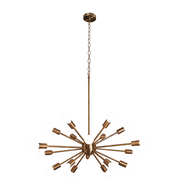 Supernova Bronze Or Black 18 Light Pendant Light - Lighting.co.za