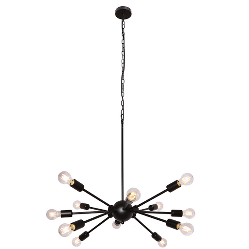 Supernova Bronze Or Black 12 Light Pendant Light - Lighting.co.za