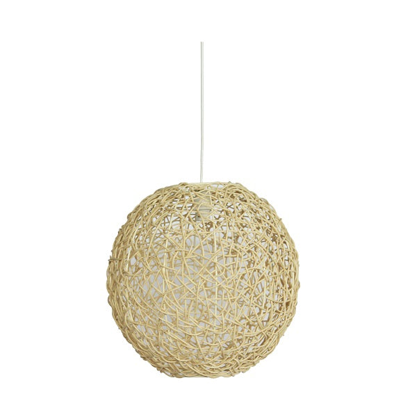 Abode Woven Resin String Ball Pendant Range Available In 3 Sizes - Lighting.co.za