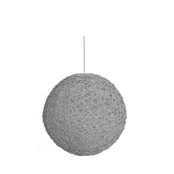Abode Woven Resin String Ball Pendant Range Available In 3 Sizes - Lighting.co.za