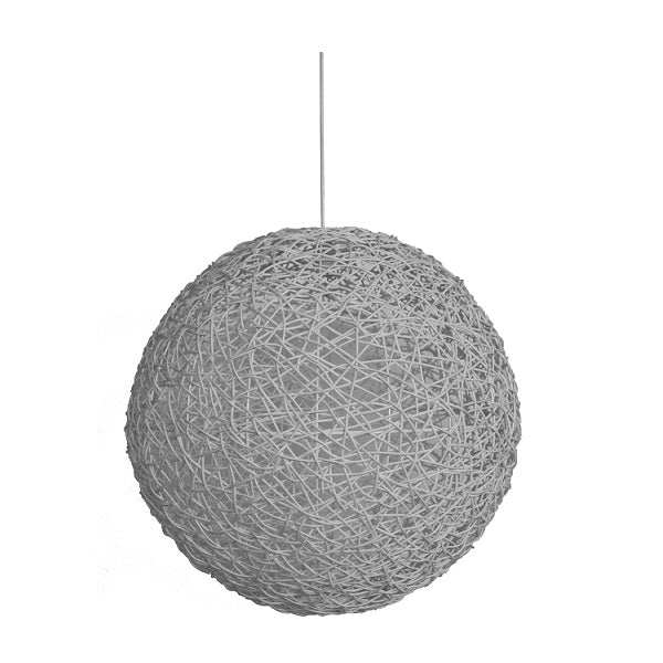 Abode Woven Resin String Ball Pendant Range Available In 3 Sizes - Lighting.co.za