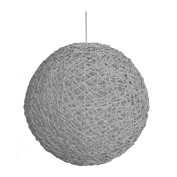 Abode Woven Resin String Ball Pendant Range Available In 3 Sizes - Lighting.co.za