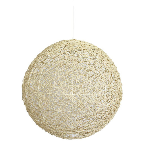 Abode Woven Resin String Ball Pendant Range Available In 3 Sizes - Lighting.co.za