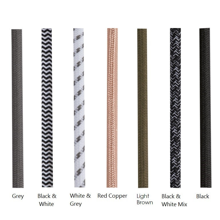 Fabric Cord 3 Core Per Meter - Lighting.co.za
