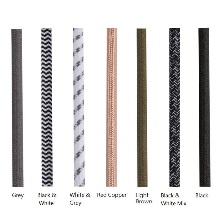 Fabric Cord 3 Core Per Meter - Lighting.co.za
