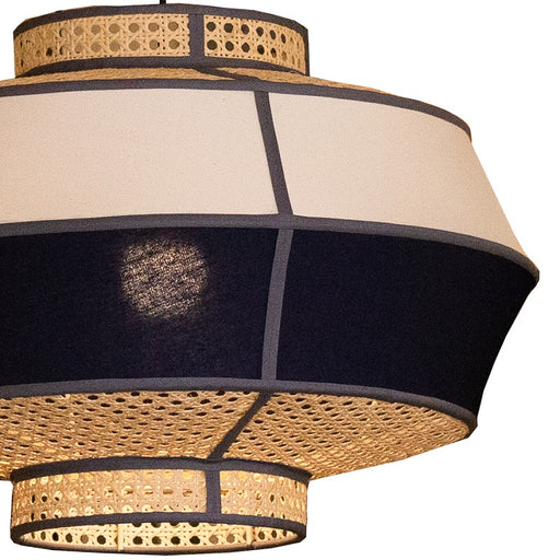 Cape Lux Lantern Natural Rattan Cane Shade Pendant Light 2 Sizes - Lighting.co.za