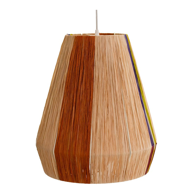 KH Natural Raffia Wrap Tall Bell Pendant Light - Lighting.co.za