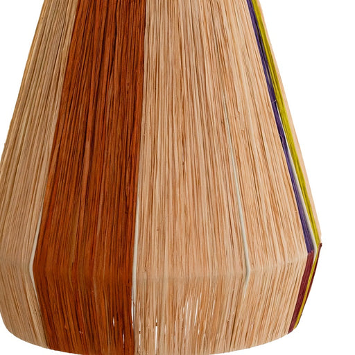 KH Natural Raffia Wrap Tall Bell Pendant Light - Lighting.co.za