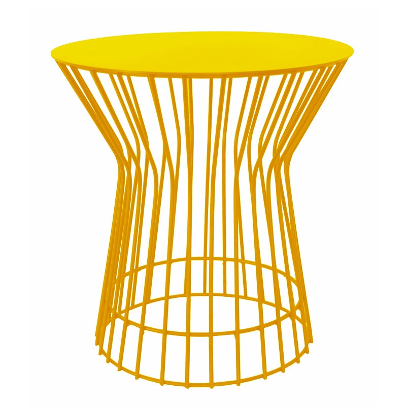 Alena Drum Metal Side Table Various Colours - Lighting.co.za