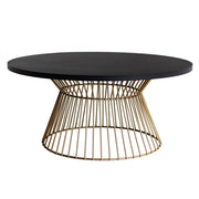 Bowie Black Gold Coffee Table - Lighting.co.za