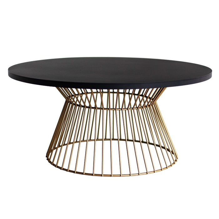 Bowie Black Gold Coffee Table - Lighting.co.za
